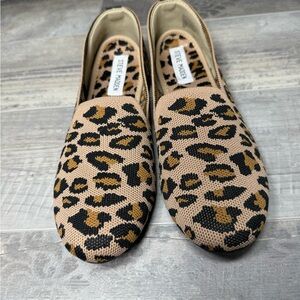 Steve Madden Tan and Black Leopard Flats EXCELLENT CONDITION ! Size 8.5
